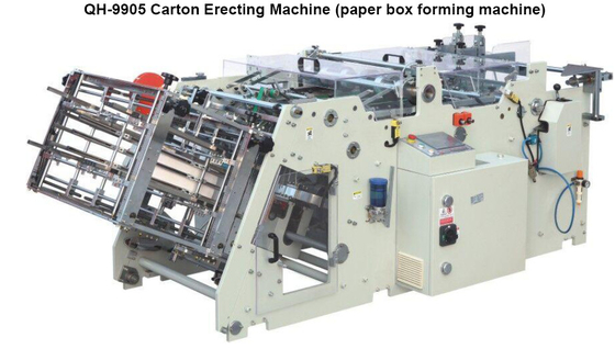 Papierkasten-automatischer Verpackungsmaschine-Karton, der Maschine für Hamburger-Kasten aufrichtet