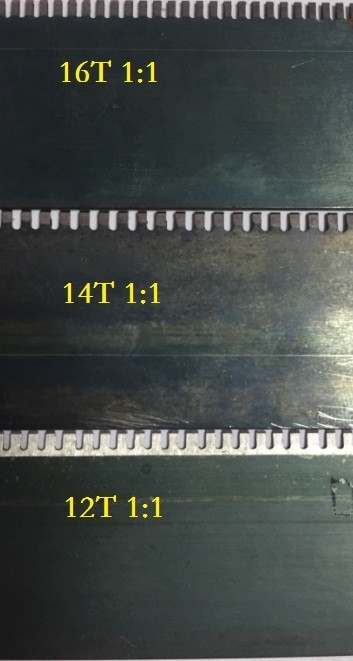 Extrakosten verhärteten Rand 2PT oder Stahlschneidlinien 3PT Proforating in jedem möglichem Zahn und in Gap