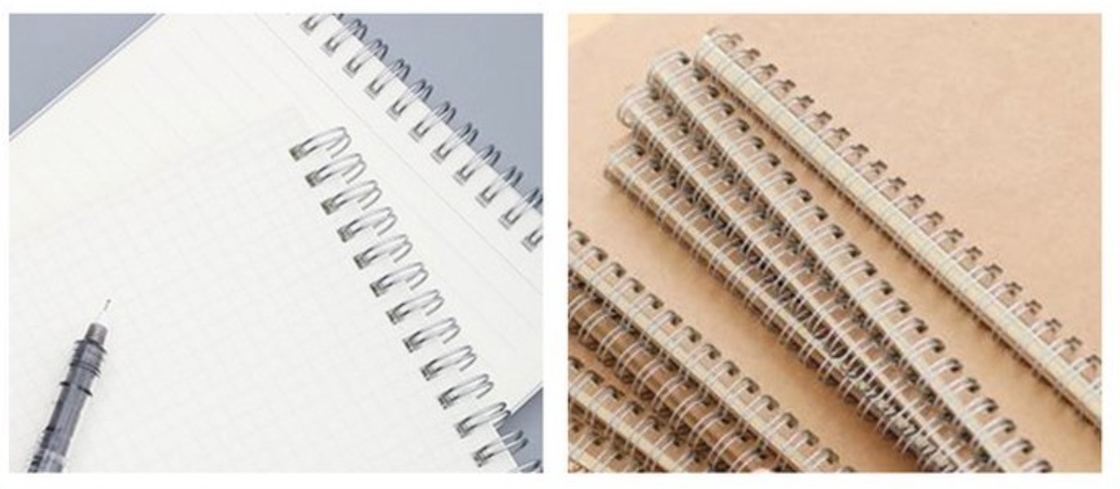 Semi-Auto Doppelschleife Drahtbindemaschine Kleines Übungsbuch Herstellung Kalender Doppeldraht Post Press Ausrüstung