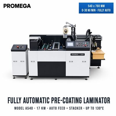 Automatische Vorbeschichtungsfilmlaminierungsmaschine 30 m/min Geschwindigkeit 157-400 g Dicke Kapazität 2000 kg Gewicht 1 Jahr Garantie CN Ursprung